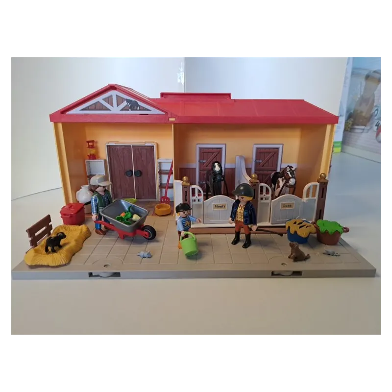 Maneggio Dei Cavalli Dei Cavalli Playmobil + Tanti Personaggi E Accessori