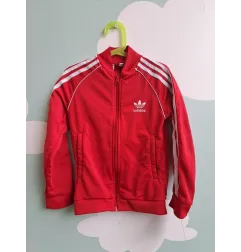 Felpa Adidas Con Zip Rossa 7 A