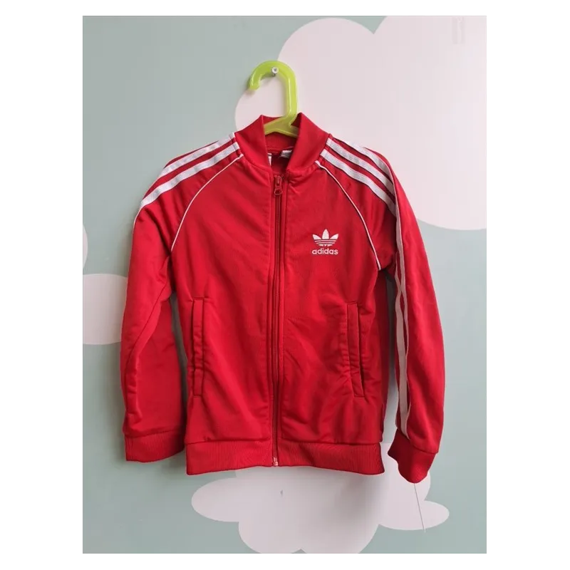Felpa Adidas Con Zip Rossa 7 A