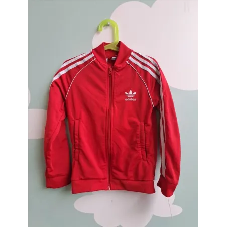 Felpa Adidas Con Zip Rossa 7 A