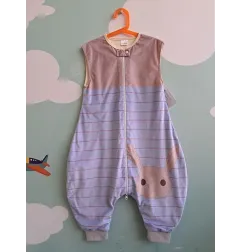 Sacco Nanna Con Zip Azzurro Coniglietto Michley Tg L 24 M