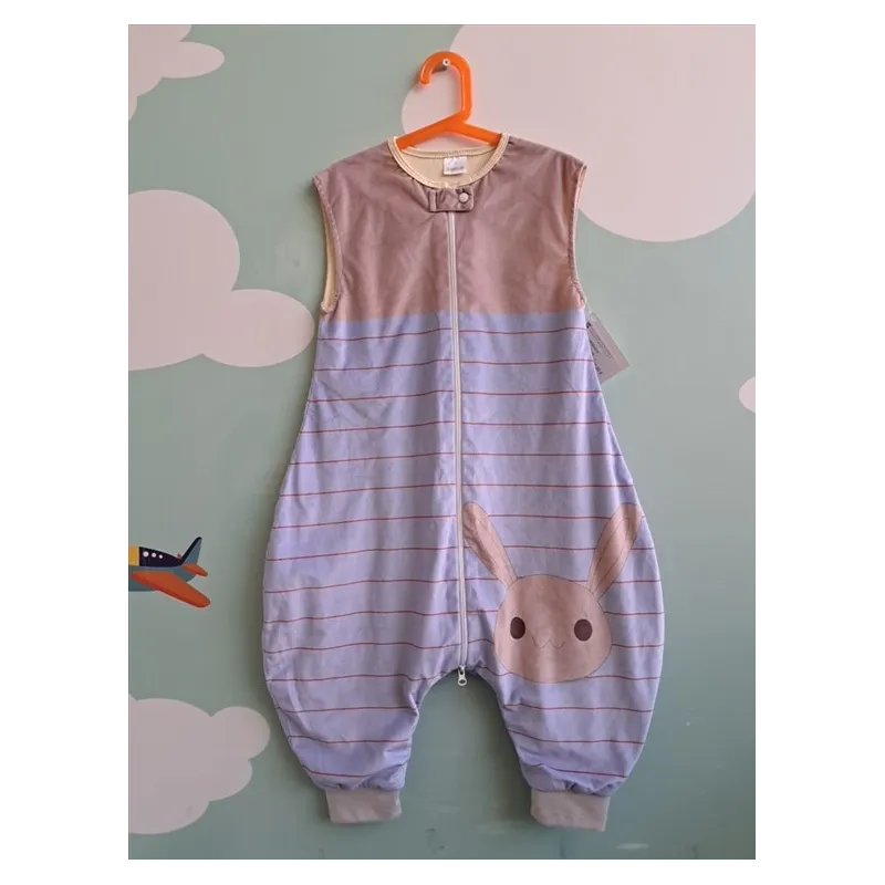Sacco Nanna Con Zip Azzurro Coniglietto Michley Tg L 24 M