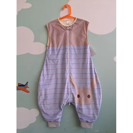 Sacco Nanna Con Zip Azzurro Coniglietto Michley Tg L 24 M