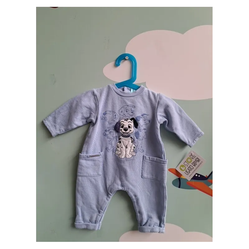 Tutina Azzurra Disney Carica Dei 101 6-9 M