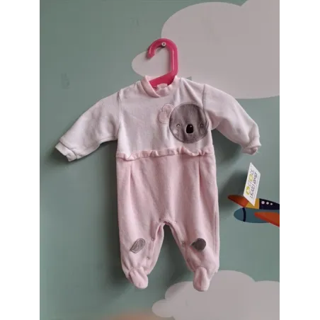 Tutina In Ciniglia Rosa e Bianca Koala 1 M