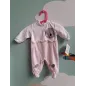 Tutina In Ciniglia Rosa e Bianca Koala 1 M