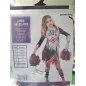 Vestito Halloween Zoombie Cheerleader Con Pon Pon 9/10 A