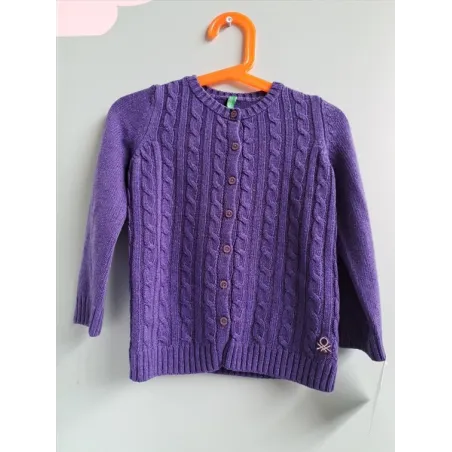 Cardigan Con Bottoni Viola Benetton 3-4 A