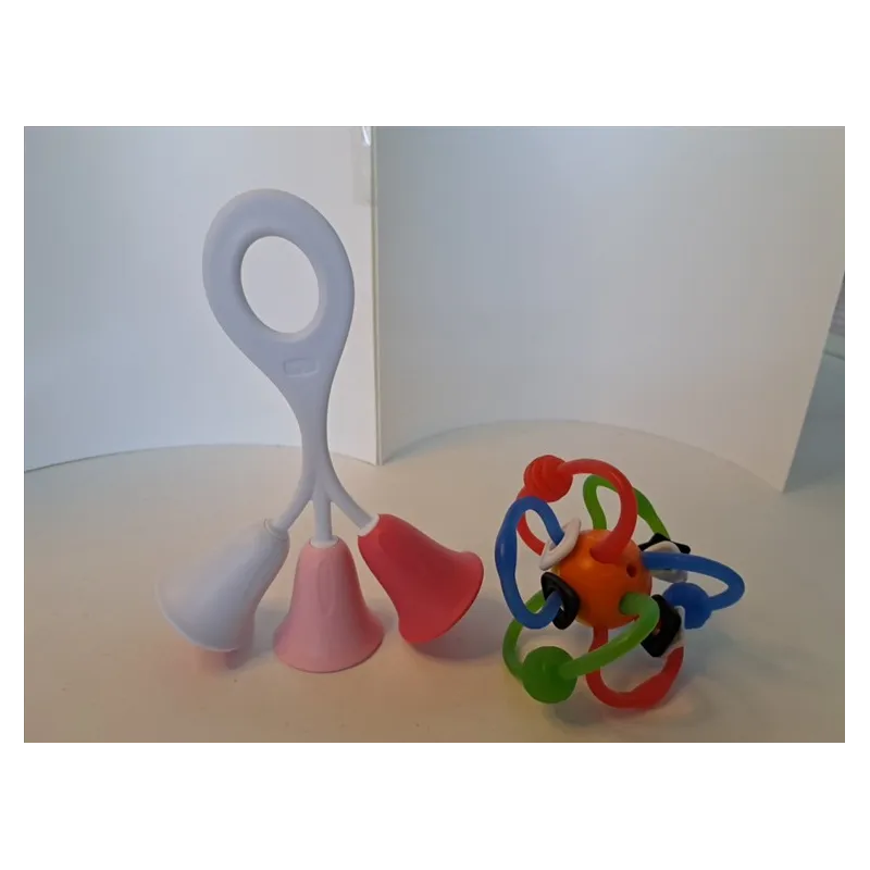 Sonaglio Campanelle Rosa Con Pallina Tattile