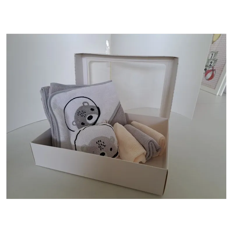 Set Accappatoio 3 Lavette + Pupazzino