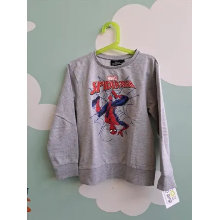 Felpa Spiderman Grigia 778 A