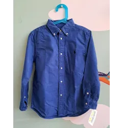 Camicia Blu Ralph Lauren 7 A