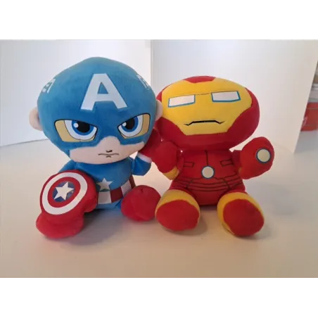 Peluche Super Eroi Avengers 2 Pezzi
