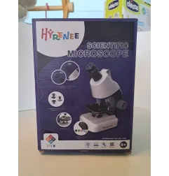 Microscopio Scientifico Hyrenee Per Bambinicon Vetrini E Illuminazione