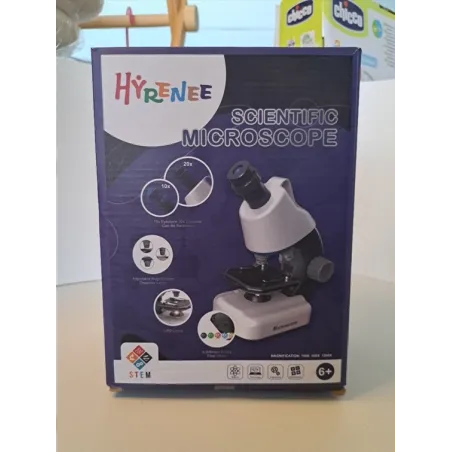 Microscopio Scientifico Hyrenee Per Bambinicon Vetrini E Illuminazione