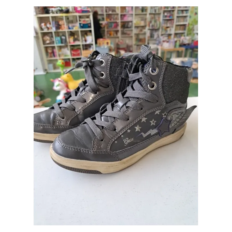 Scarpe Grigio Alte Geox N 32