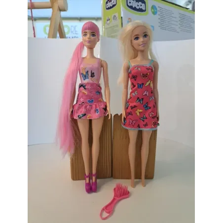 Barbie Vestiti Con Farfalle Con Spazzola 2 Pz
