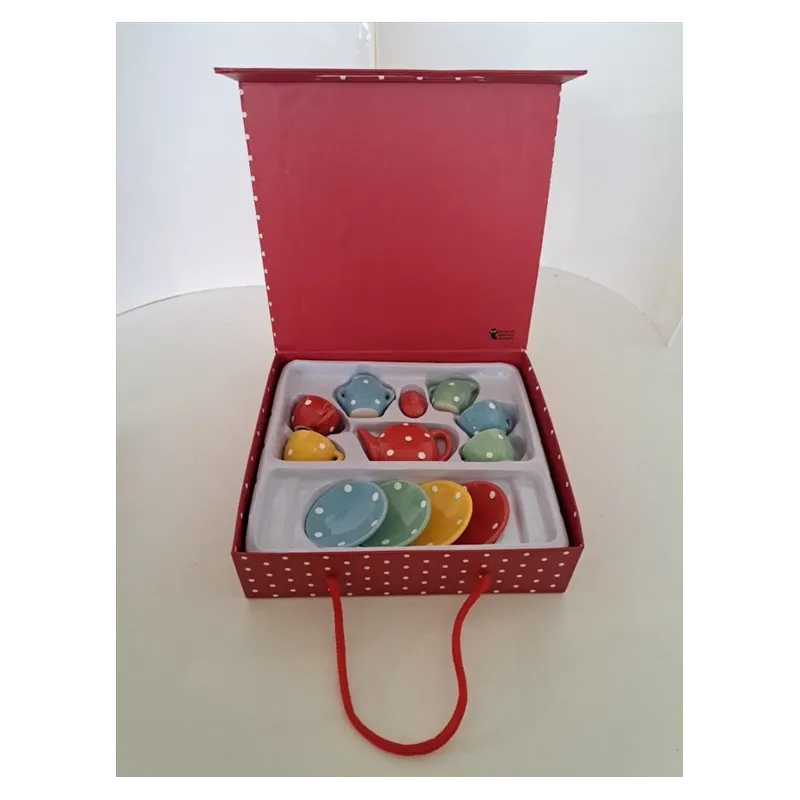Set Tazzine Da Té Per Le Bambole In Ceramica