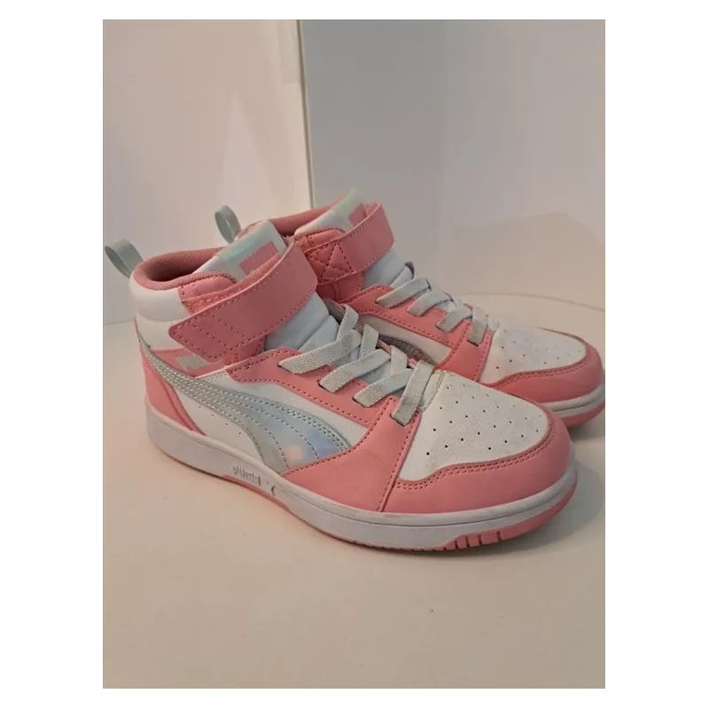 Scarpe Puma Rosa e Bianche Alte N 35
