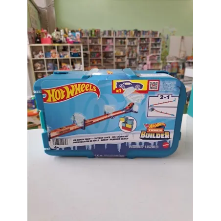 Hot Wheels - Track Builder - Set Sfide Tema Ghiaccio Nuovo