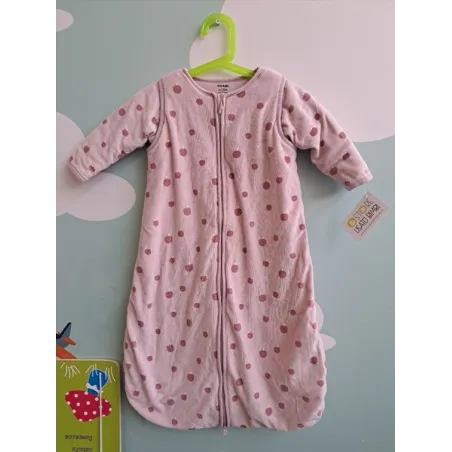 Sacco Nanna Rosa Con Mele 6/18 - Maniche Removibile