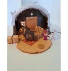 Masha e Orso La Casa Di Orso Nella Neve Con Personaggi