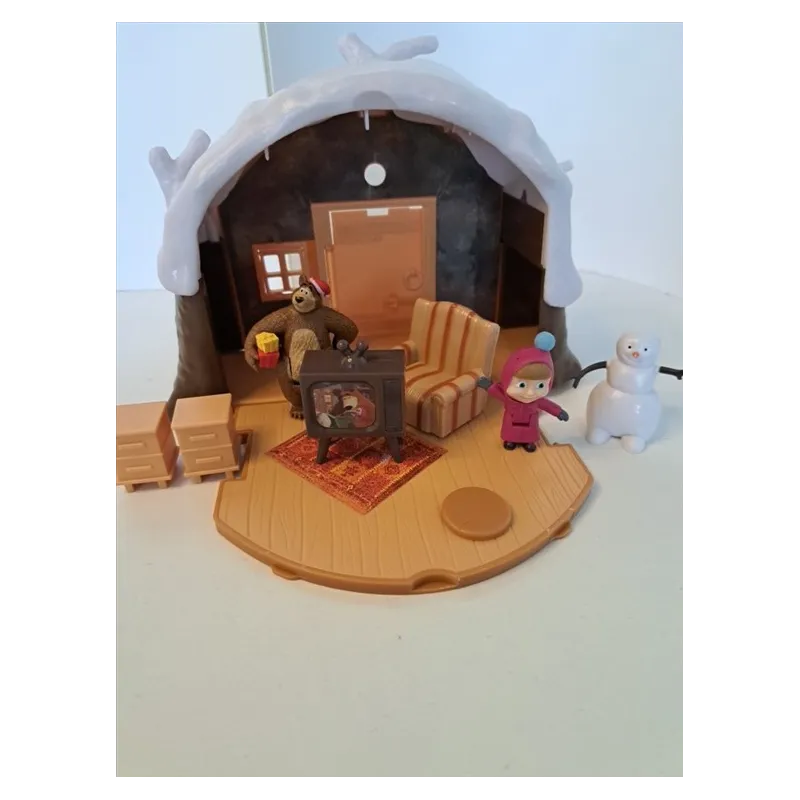 Masha e Orso La Casa Di Orso Nella Neve Con Personaggi