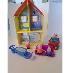 La Casa Di Peppa Pig Con Auto, Accessori e Personaggi