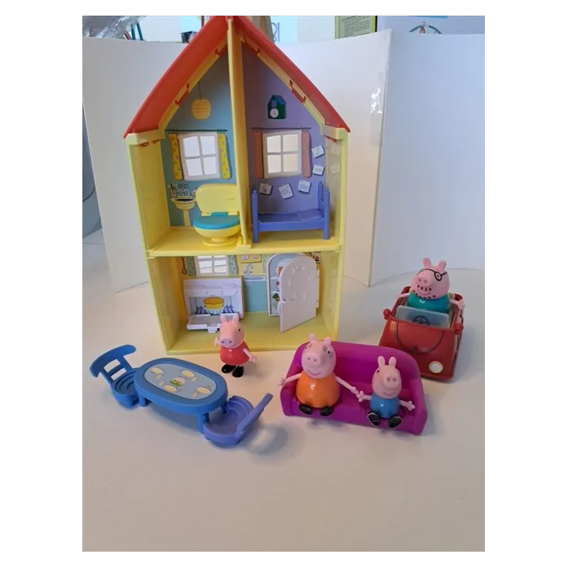 La Casa Di Peppa Pig Con Auto, Accessori e Personaggi