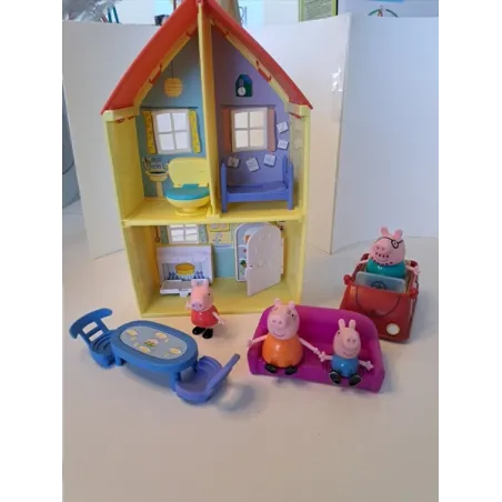 La Casa Di Peppa Pig Con Auto, Accessori e Personaggi