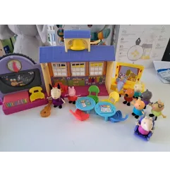 La Scuola Di Peppa Pig Con Auto, Accessori e Personaggi
