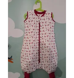 Sacco Nanna Con Piedini Bianco e Fenicotteri Rosa 12/18 M - 2.5 Tog Molto Bello
