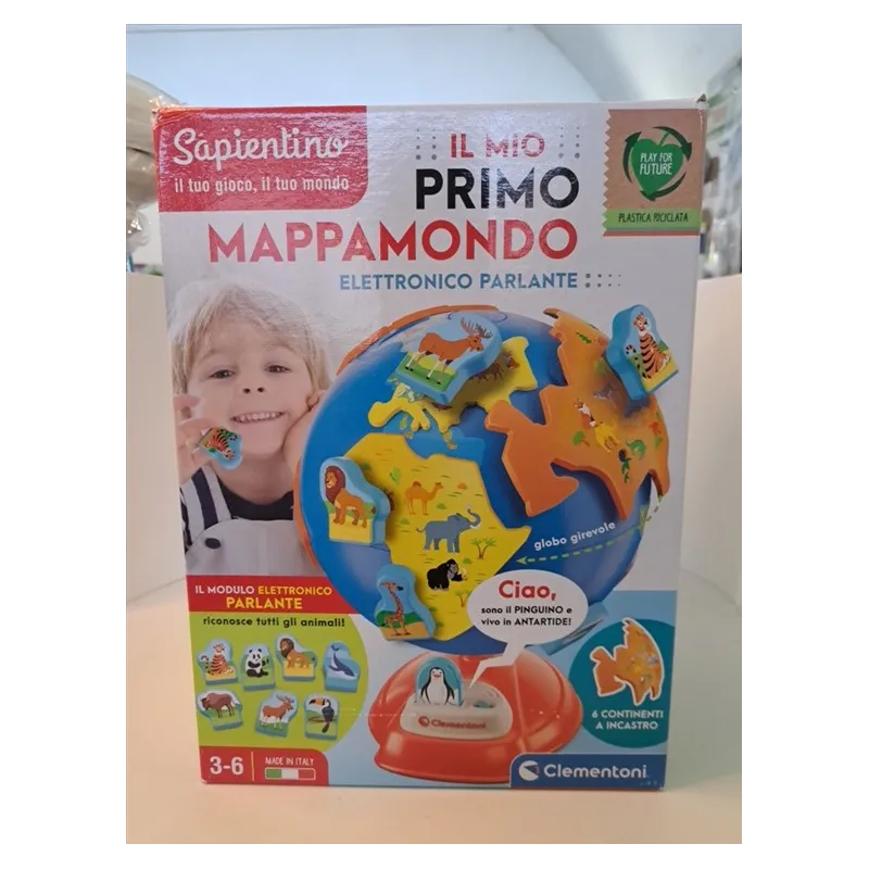 Mappamondo Eletrtronico Parlante Sapientino 3/6 Anni