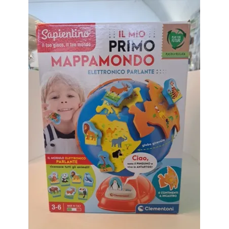 Mappamondo Eletrtronico Parlante Sapientino 3/6 Anni