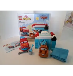 Lego Duplo Cars Autolavaggio Di Saetta - Manca Pezzo Rosso a Copertura Sopra