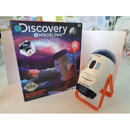 Discovery Mindblown Proiettore spaziale Con Rotazione Con Diapositive Su 3 Dischetti