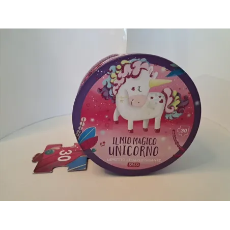 Puzzle 30 PZ Con Libro Sassi Il Mio Magico Unicorno