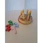 Torta Di Compleanno In Legno Con Candeline