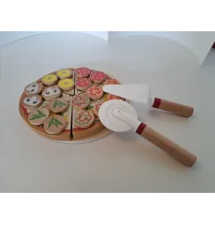Pizza In Legno Con Taglia Pizza