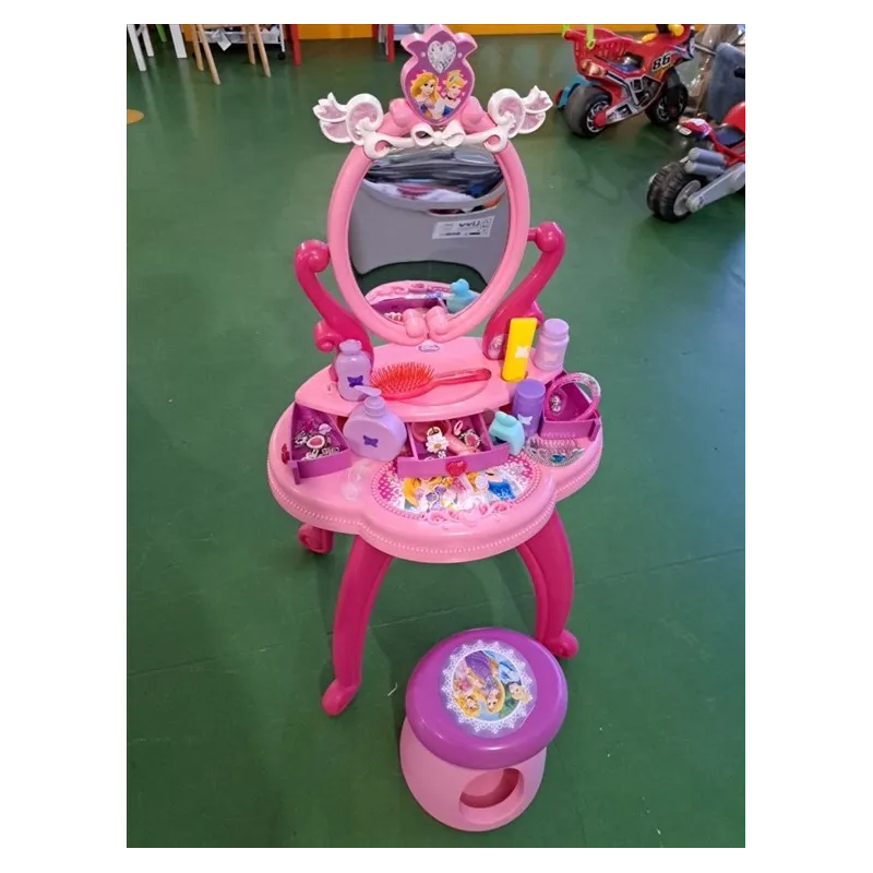 Specchiera Con Sgabellino e Accessori Principesse