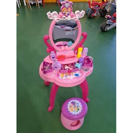 Specchiera Con Sgabellino e Accessori Principesse