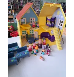 Casa Peppa Pig Con Mobili, Personaggi e Banchi Scuola