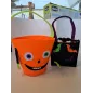 Borsa Halloween Zucca Con Borsetta Pipistrelli