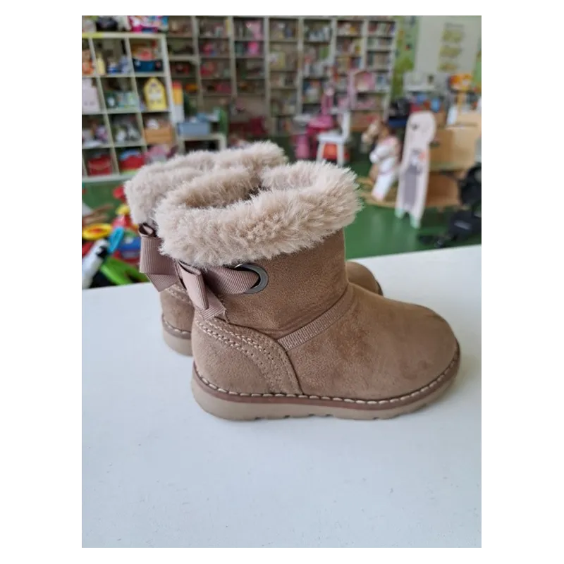 Stivali Invernali Beige Con Pellicciotto N 24