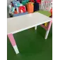 Tavolino Rosa e Bianco Con Altezza Regolabile - Piccolo Segno