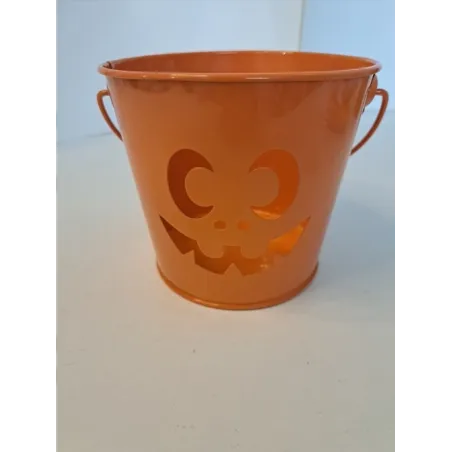 Secchiello Halloween Zucca Arancione