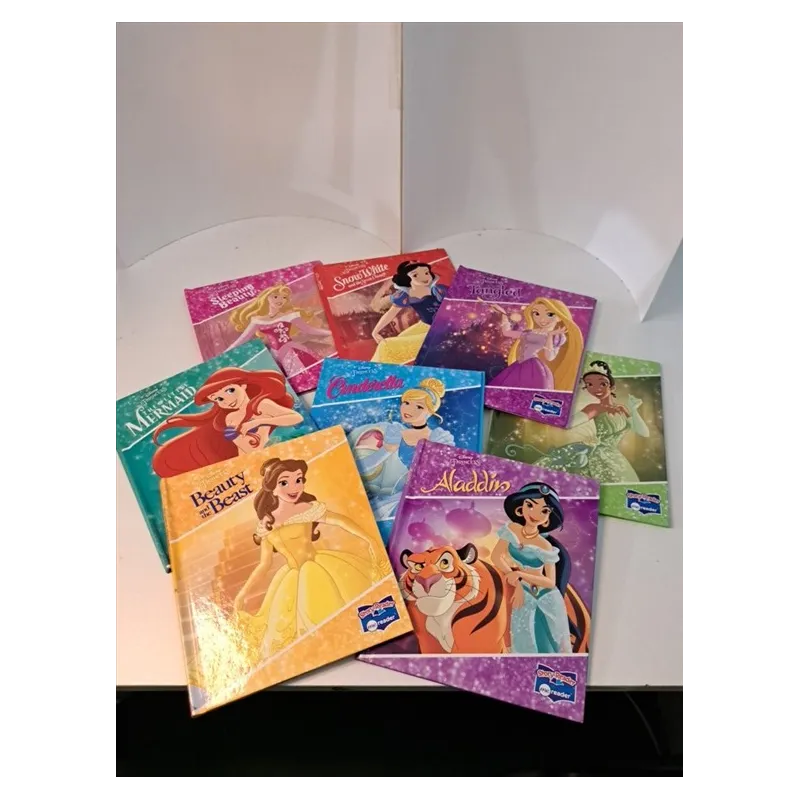 Libri Principesse Disney In Inglese - No Lettore 8 Pezzi