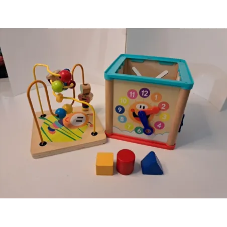 Cubo Attività In Legno Multigioco