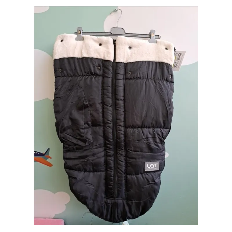 Sacco Passeggino Invernale Bianco e Nero