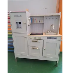 Cucina Bianca Kinderplay In Legno, Misure 88 cm x 30.5 cm x 103 cm